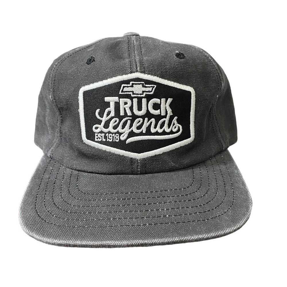 Chevy Truck‎ Legends Hat Adjustable Strapback Distressed Grey